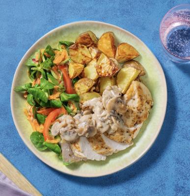 Kipfilet in champignonroomsaus