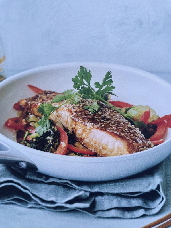 Oosterse zalm uit de oven
