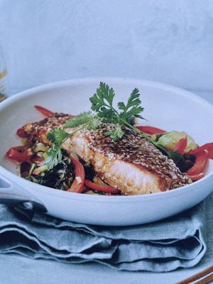 Oosterse zalm uit de oven